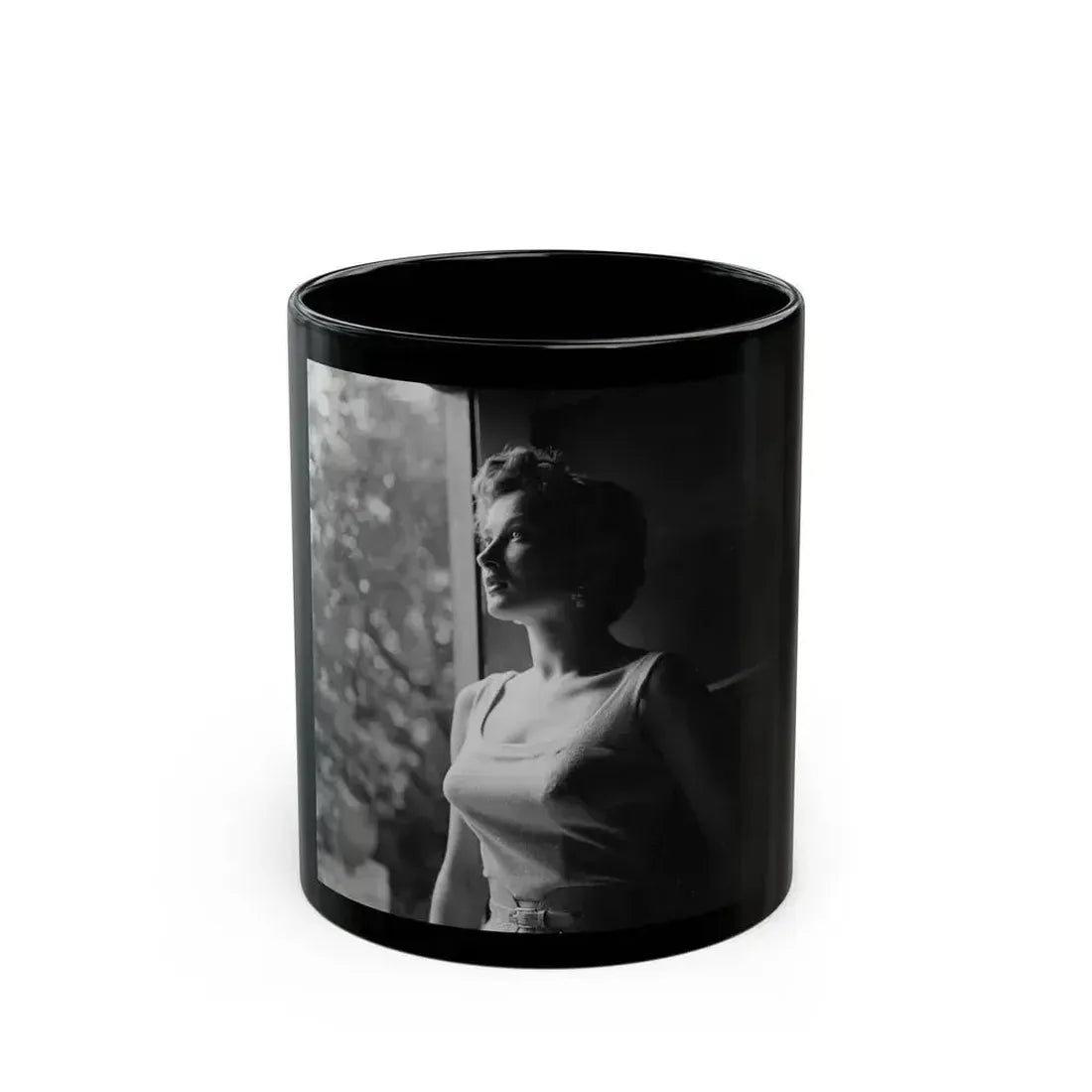 Carol Ohmart #35 (Vintage Female Icon) Black Coffee Mug 11oz - Go Mug Yourself