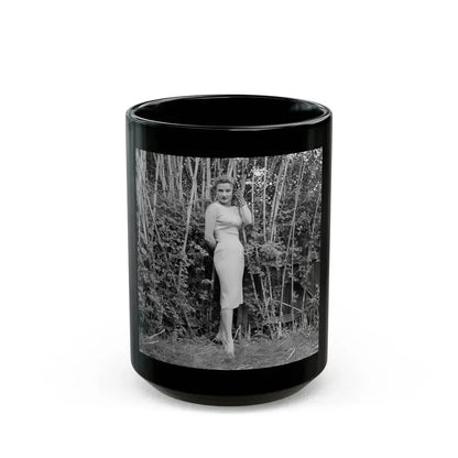Carol Ohmart #36 (Vintage Female Icon) Black Coffee Mug 15oz - Go Mug Yourself