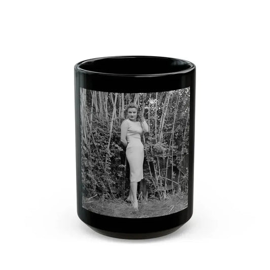 Carol Ohmart #36 (Vintage Female Icon) Black Coffee Mug 15oz - Go Mug Yourself