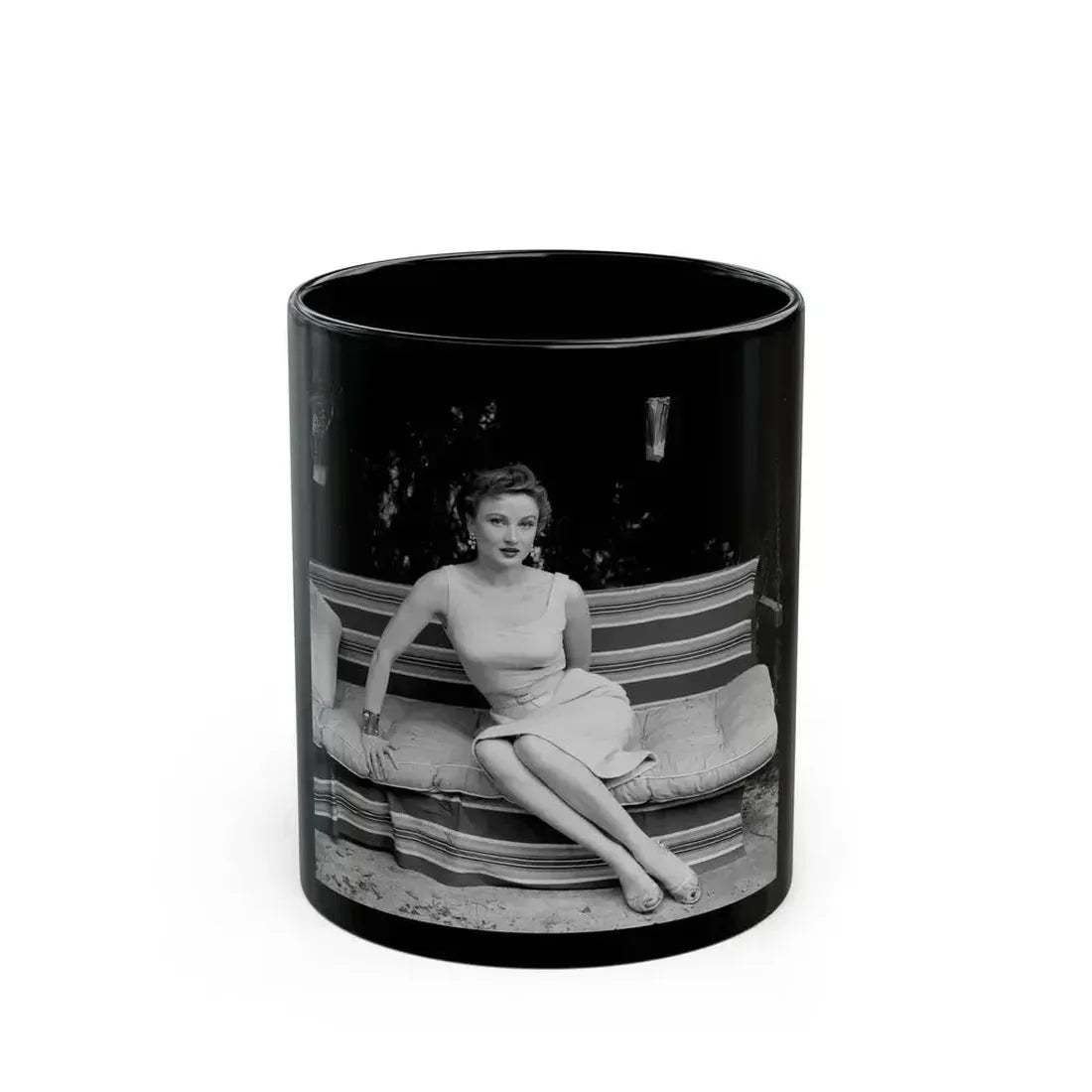 Carol Ohmart #37 (Vintage Female Icon) Black Coffee Mug 11oz - Go Mug Yourself
