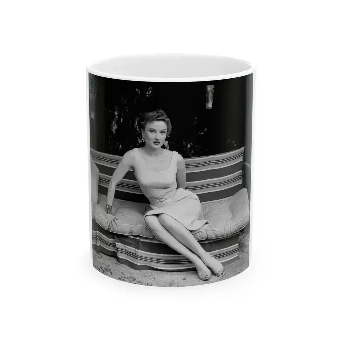 Carol Ohmart #37 (Vintage Female Icon) White Coffee Mug 11oz - Go Mug Yourself