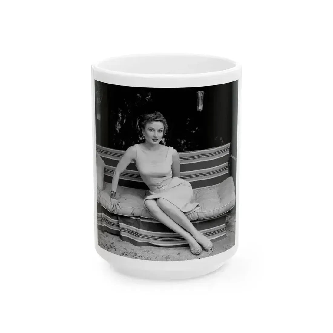 Carol Ohmart #37 (Vintage Female Icon) White Coffee Mug 15oz - Go Mug Yourself