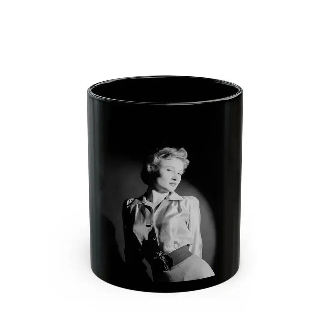 Carol Ohmart #38 (Vintage Female Icon) Black Coffee Mug 11oz - Go Mug Yourself