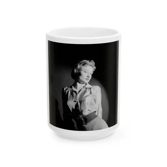 Carol Ohmart #38 (Vintage Female Icon) White Coffee Mug 15oz - Go Mug Yourself