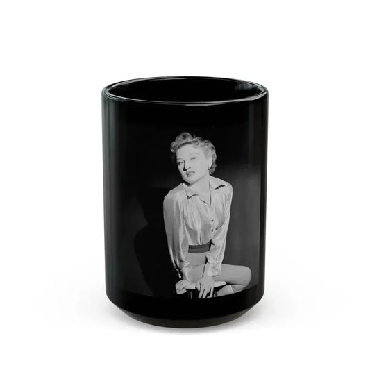 Carol Ohmart #39 (Vintage Female Icon) Black Coffee Mug 15oz - Go Mug Yourself