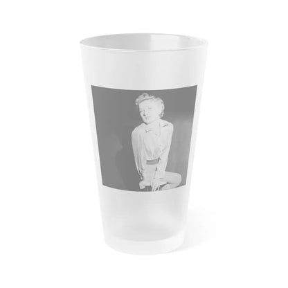 Carol Ohmart #39 (Vintage Female Icon) Frosted Pint Glass 16oz-16oz-Frosted-Go Mug Yourself