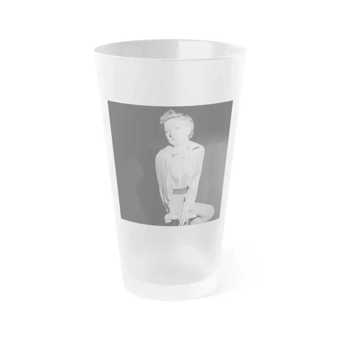 Carol Ohmart #39 (Vintage Female Icon) Frosted Pint Glass 16oz 16oz Frosted - Go Mug Yourself