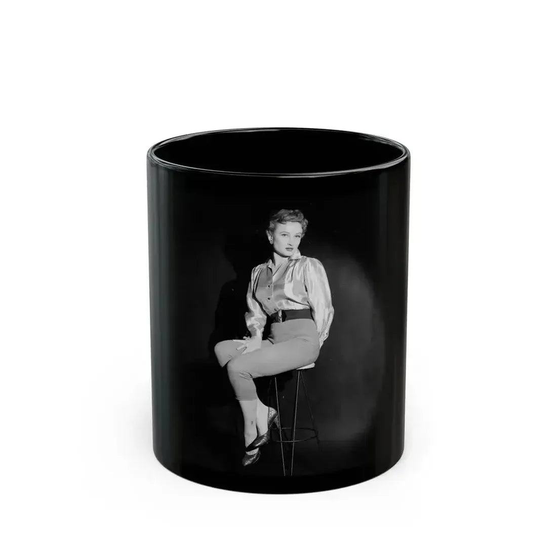 Carol Ohmart #40 (Vintage Female Icon) Black Coffee Mug 11oz - Go Mug Yourself