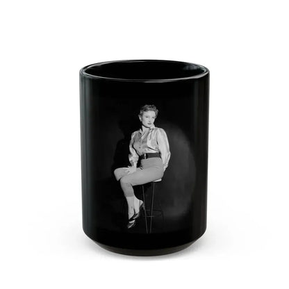 Carol Ohmart #40 (Vintage Female Icon) Black Coffee Mug 15oz - Go Mug Yourself