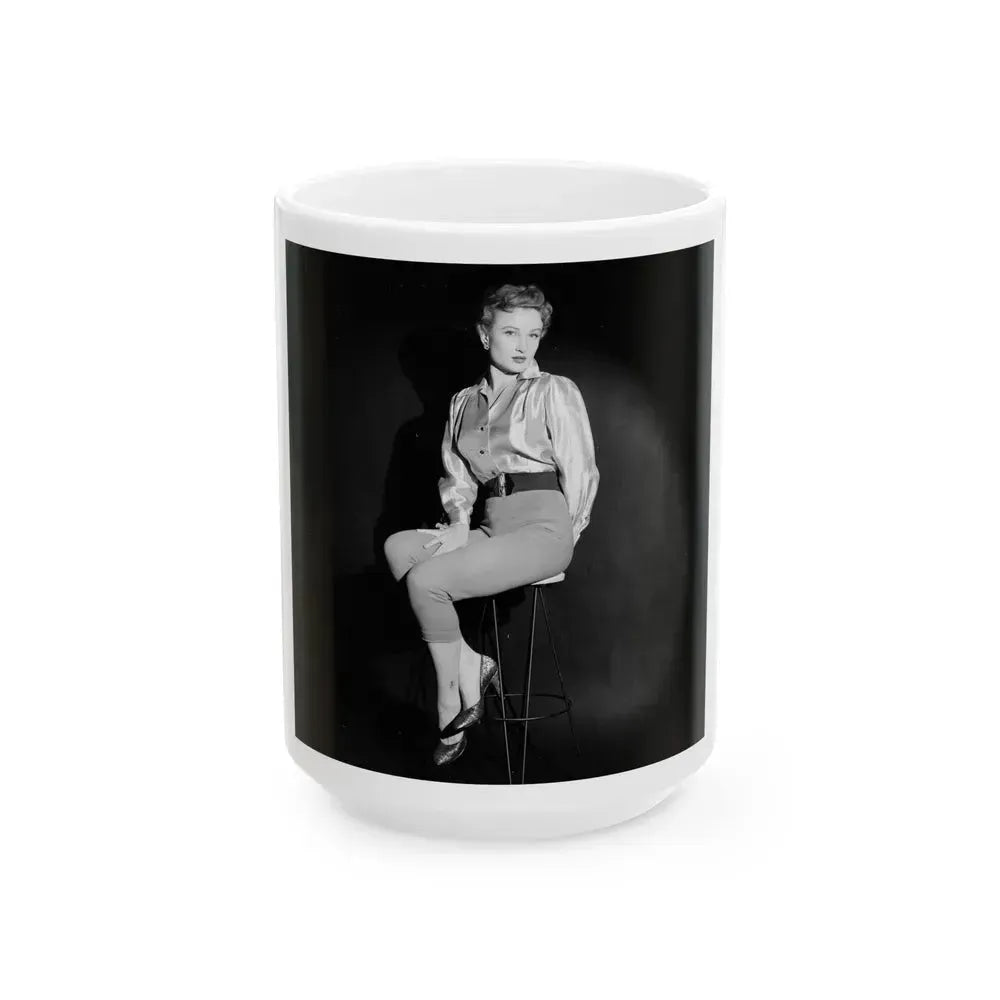Carol Ohmart #40 (Vintage Female Icon) White Coffee Mug 15oz - Go Mug Yourself