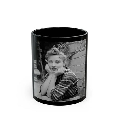 Carol Ohmart #41 (Vintage Female Icon) Black Coffee Mug 11oz - Go Mug Yourself