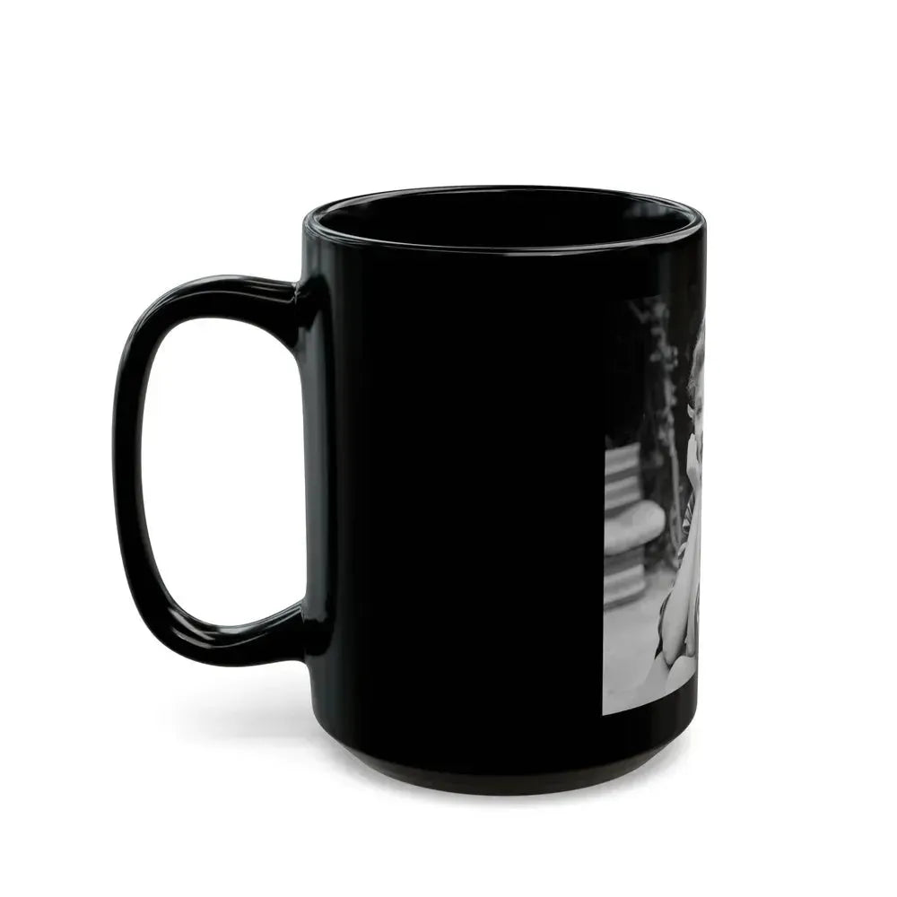 Carol Ohmart #41 (Vintage Female Icon) Black Coffee Mug - Go Mug Yourself