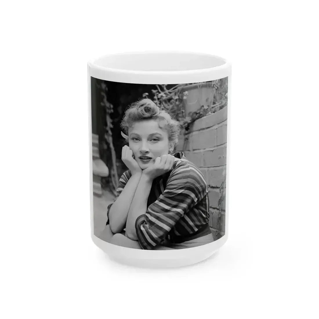 Carol Ohmart #41 (Vintage Female Icon) White Coffee Mug 15oz - Go Mug Yourself