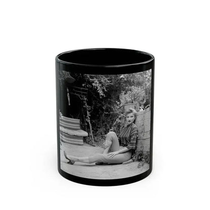 Carol Ohmart #42 (Vintage Female Icon) Black Coffee Mug 11oz - Go Mug Yourself