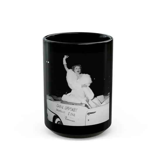 Carol Ohmart #43 (Vintage Female Icon) Black Coffee Mug 11oz - Go Mug Yourself