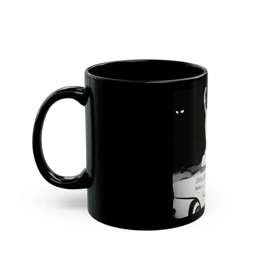 Carol Ohmart #43 (Vintage Female Icon) Black Coffee Mug - Go Mug Yourself