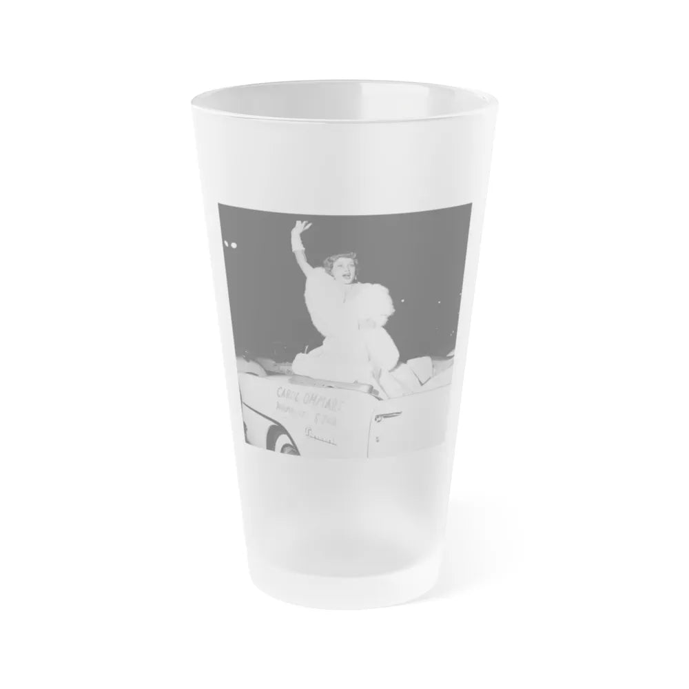 Carol Ohmart #43 (Vintage Female Icon) Frosted Pint Glass 16oz-16oz-Frosted-Go Mug Yourself