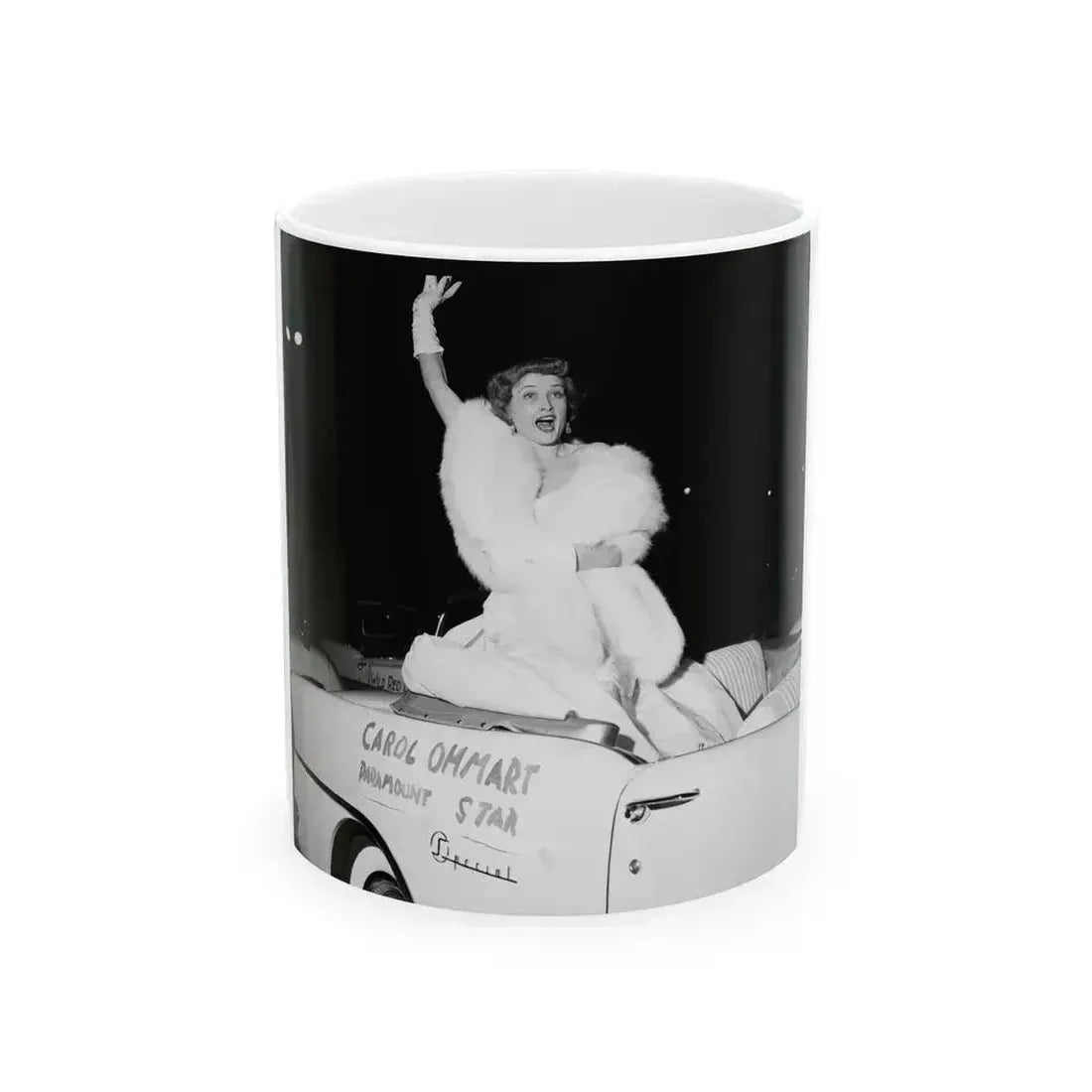 Carol Ohmart #43 (Vintage Female Icon) White Coffee Mug 11oz - Go Mug Yourself