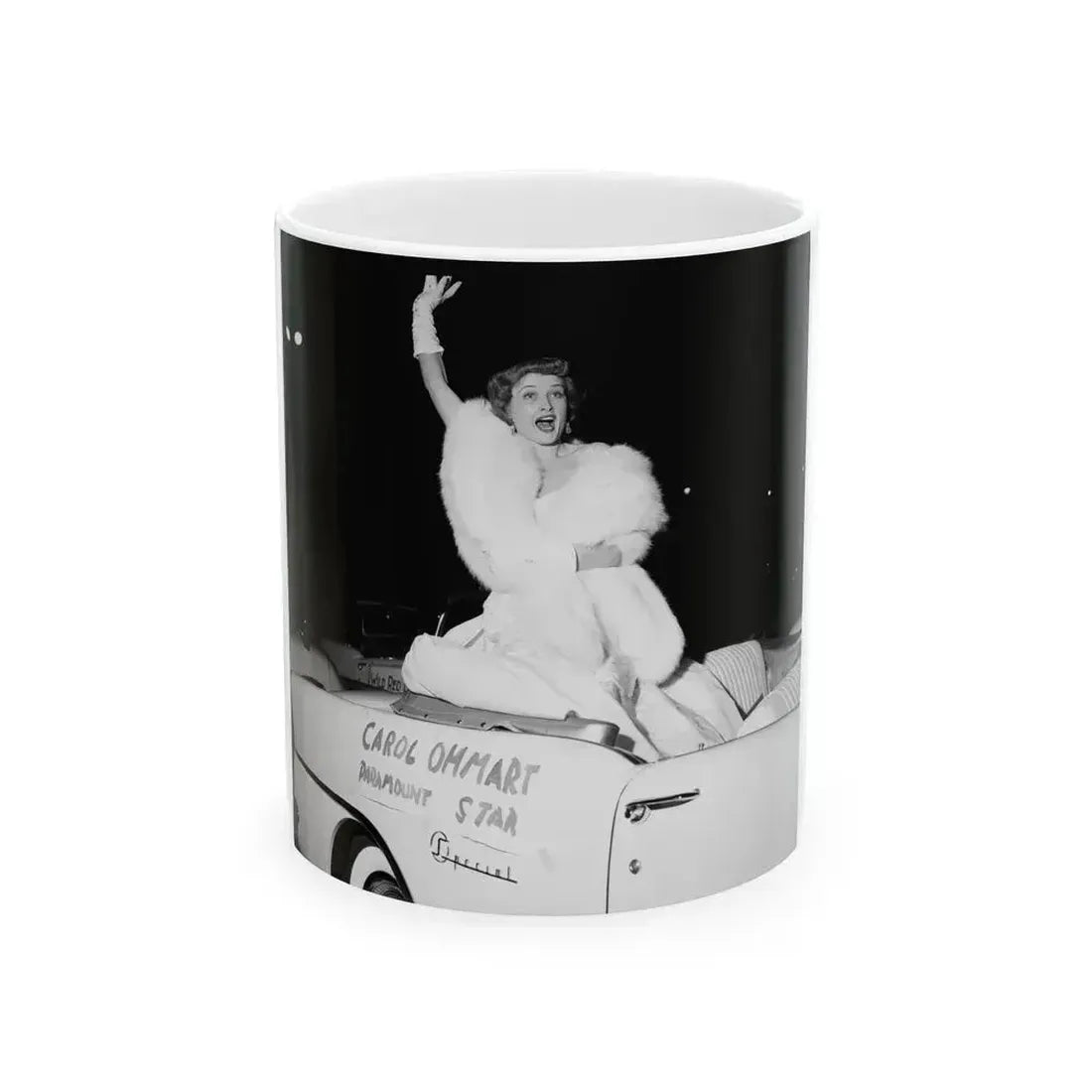 Carol Ohmart #43 (Vintage Female Icon) White Coffee Mug 11oz - Go Mug Yourself