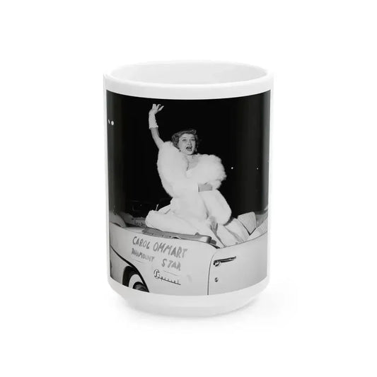 Carol Ohmart #43 (Vintage Female Icon) White Coffee Mug 15oz - Go Mug Yourself