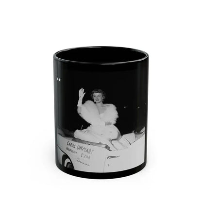 Carol Ohmart #44 (Vintage Female Icon) Black Coffee Mug 11oz - Go Mug Yourself