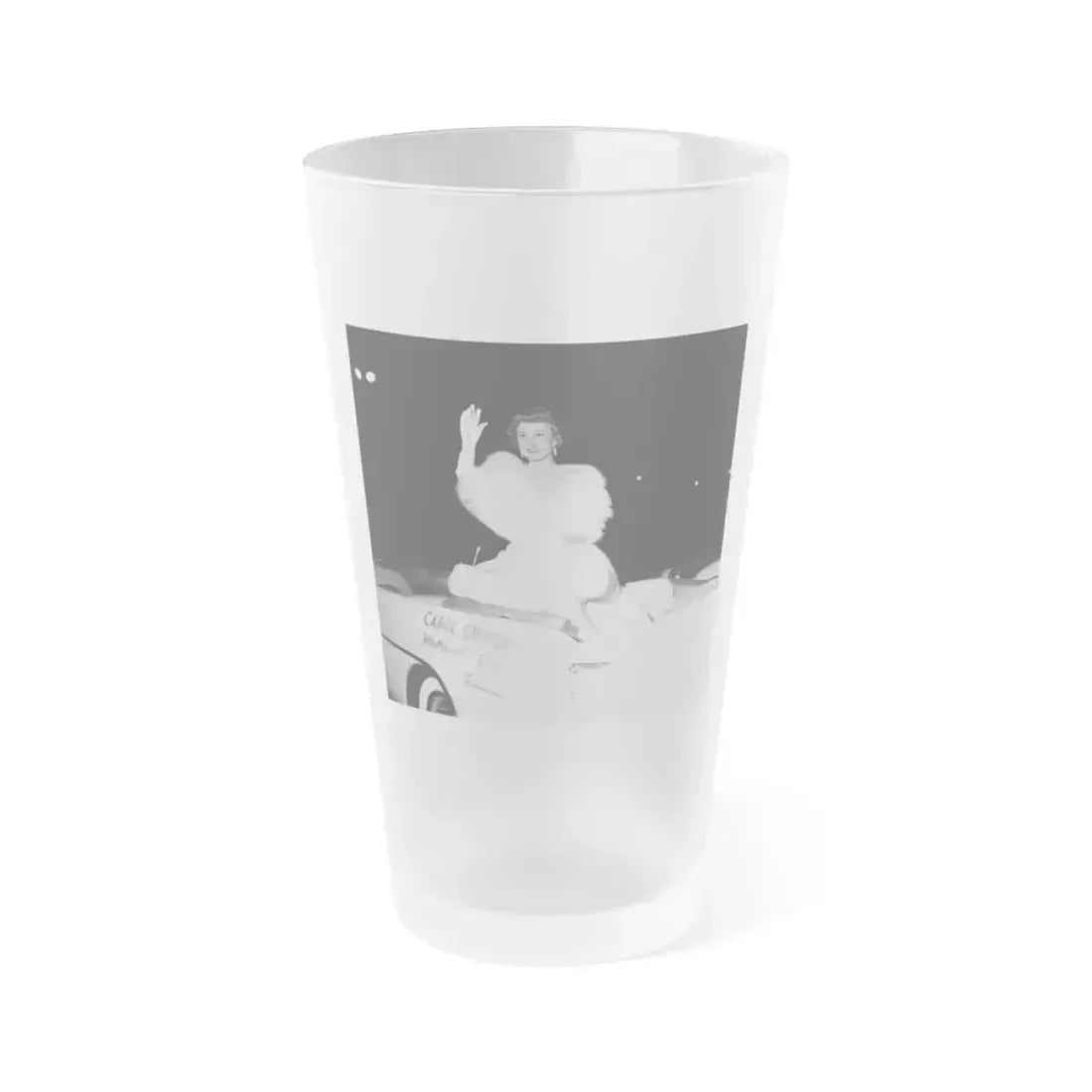 Carol Ohmart #44 (Vintage Female Icon) Frosted Pint Glass 16oz 16oz Frosted - Go Mug Yourself