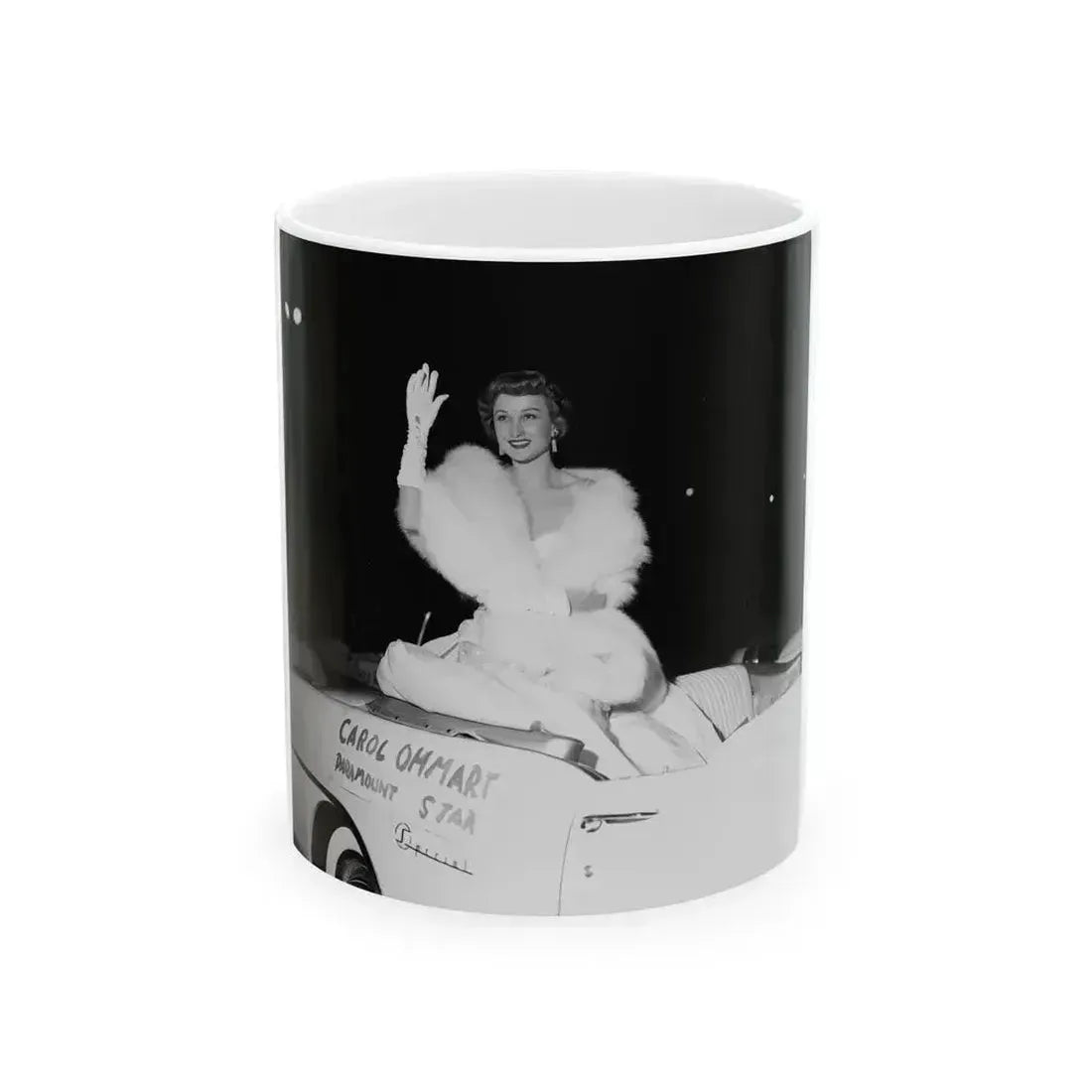 Carol Ohmart #44 (Vintage Female Icon) White Coffee Mug 11oz - Go Mug Yourself
