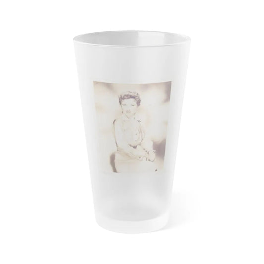 Carol Ohmart #48 (Vintage Female Icon) Frosted Pint Glass 16oz-16oz-Frosted-Go Mug Yourself