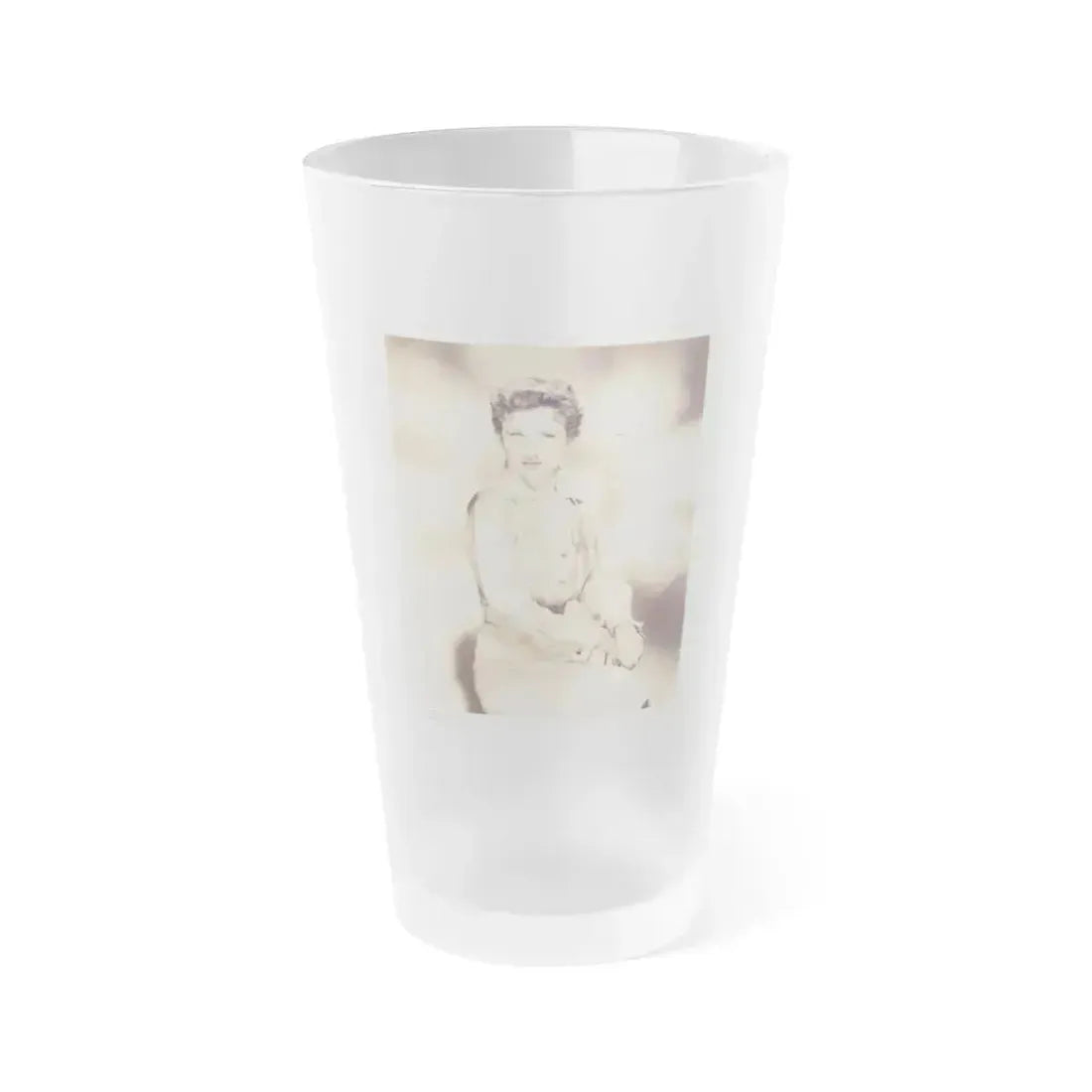 Carol Ohmart #48 (Vintage Female Icon) Frosted Pint Glass 16oz 16oz Frosted - Go Mug Yourself