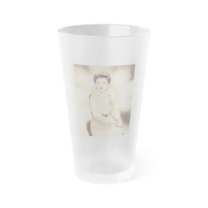 Carol Ohmart #48 (Vintage Female Icon) Frosted Pint Glass 16oz 16oz Frosted - Go Mug Yourself