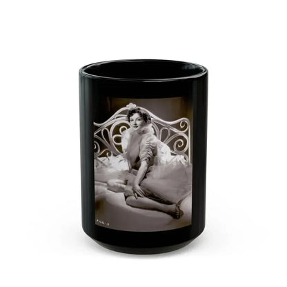 Carol Ohmart #51 (Vintage Female Icon) Black Coffee Mug 15oz - Go Mug Yourself