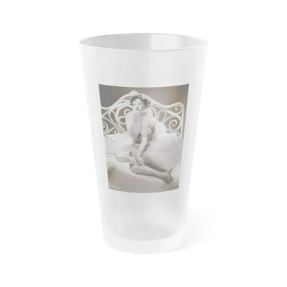 Carol Ohmart #51 (Vintage Female Icon) Frosted Pint Glass 16oz 16oz Frosted - Go Mug Yourself