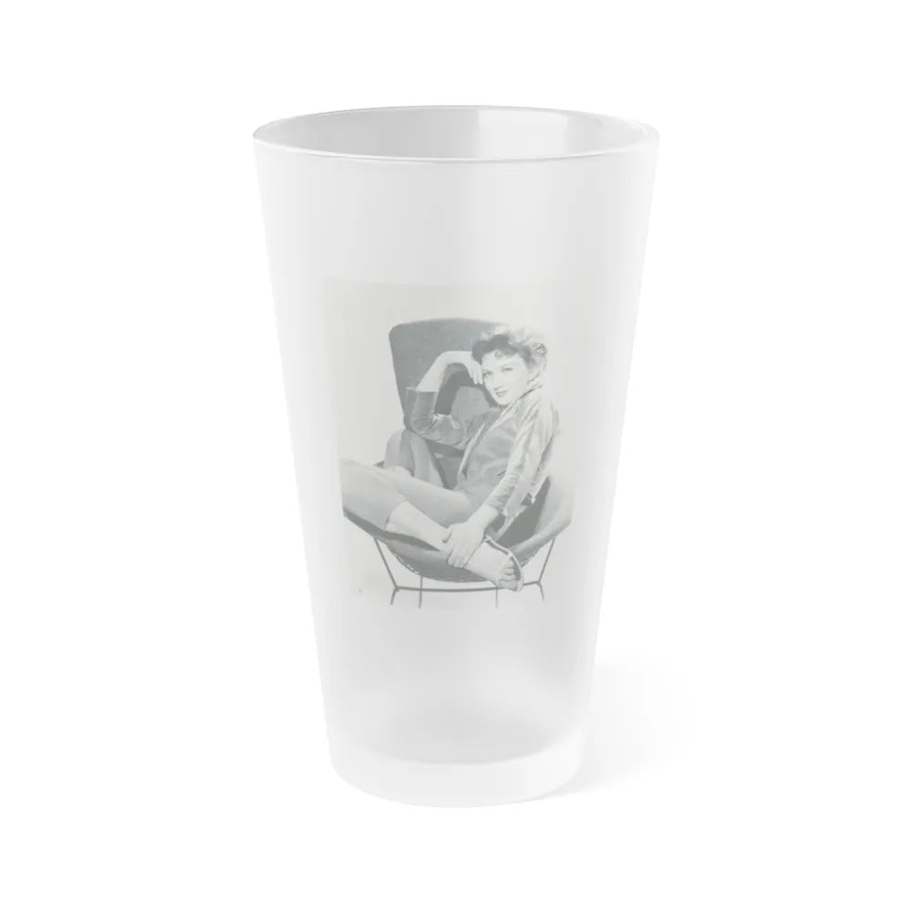 Carol Ohmart #52 (Vintage Female Icon) Frosted Pint Glass 16oz-16oz-Frosted-Go Mug Yourself