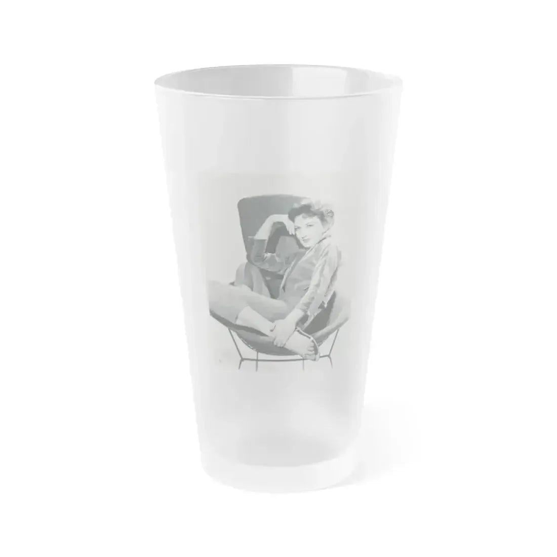 Carol Ohmart #52 (Vintage Female Icon) Frosted Pint Glass 16oz 16oz Frosted - Go Mug Yourself