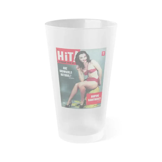 Carol Ohmart #53 - Mag. Cover (Vintage Female Icon) Frosted Pint Glass 16oz 16oz Frosted - Go Mug Yourself
