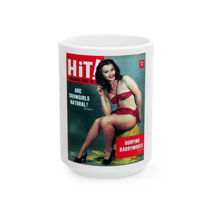 Carol Ohmart #53 - Mag. Cover (Vintage Female Icon) White Coffee Mug 15oz - Go Mug Yourself
