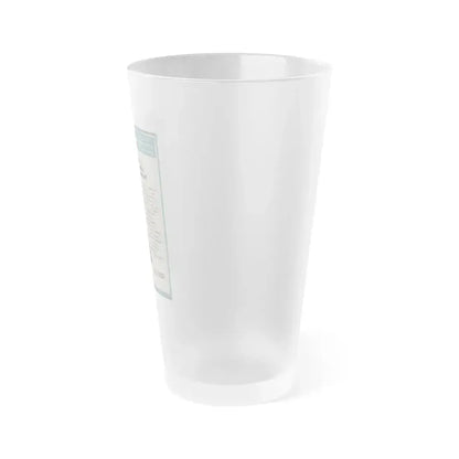 Carol Ohmart #54 - Paramount Trade Add (Vintage Female Icon) Frosted Pint Glass 16oz - Go Mug Yourself