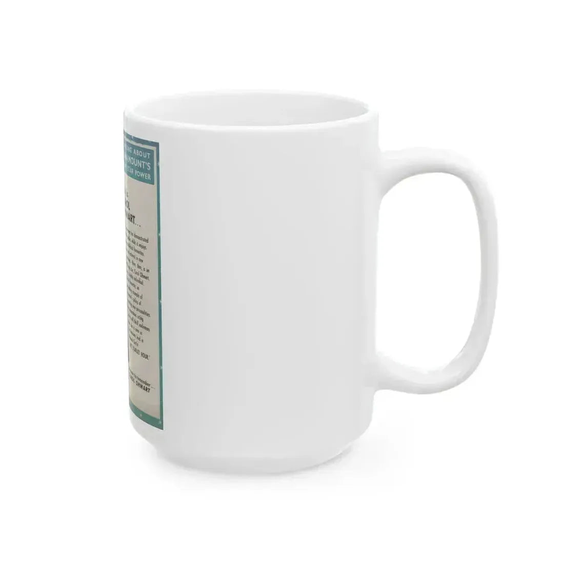 Carol Ohmart #54 - Paramount Trade Add (Vintage Female Icon) White Coffee Mug - Go Mug Yourself