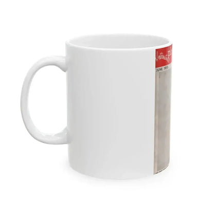 Carol Ohmart #55 - Carol on Front Cover in B&W from International Photographer Mag. June '55 & 1 Page inside (Vintage Female Icon) White Coffee Mug - Go Mug Yourself