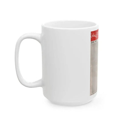 Carol Ohmart #55 - Carol on Front Cover in B&W from International Photographer Mag. June '55 & 1 Page inside (Vintage Female Icon) White Coffee Mug - Go Mug Yourself