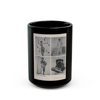 Carol Ohmart #56 - Pages 1 of 1 with, 4 B&W Photos from International Photographer Mag. June '55 (Vintage Female Icon) Black Coffee Mug 15oz - Go Mug Yourself