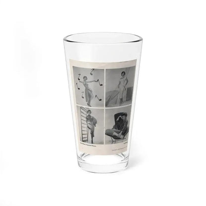 Carol Ohmart #56 - Pages 1 of 1 with, 4 B&W Photos from International Photographer Mag. June '55 (Vintage Female Icon) Pint Glass 16oz 16oz - Go Mug Yourself