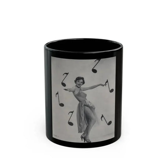 Carol Ohmart #57 - Page 1, Photo 1 of 4 Cropped from International Photographer Mag. June '55 (Vintage Female Icon) Black Coffee Mug 11oz - Go Mug Yourself
