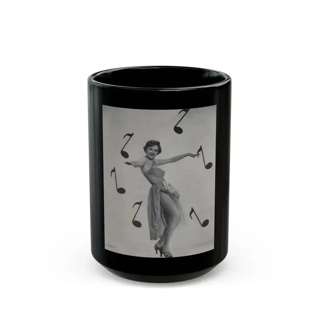 Carol Ohmart #57 - Page 1, Photo 1 of 4 Cropped from International Photographer Mag. June '55 (Vintage Female Icon) Black Coffee Mug 15oz - Go Mug Yourself