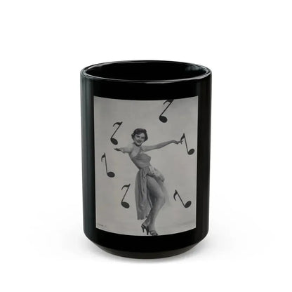 Carol Ohmart #57 - Page 1, Photo 1 of 4 Cropped from International Photographer Mag. June '55 (Vintage Female Icon) Black Coffee Mug 15oz - Go Mug Yourself