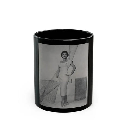 Carol Ohmart #58 - Page 1, Photo 2 of 4 Cropped from International Photographer Mag. June '55 (Vintage Female Icon) Black Coffee Mug 11oz - Go Mug Yourself