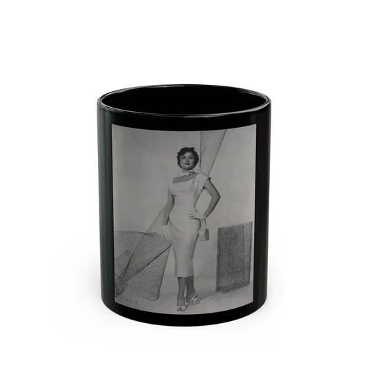 Carol Ohmart #58 - Page 1, Photo 2 of 4 Cropped from International Photographer Mag. June '55 (Vintage Female Icon) Black Coffee Mug 11oz - Go Mug Yourself