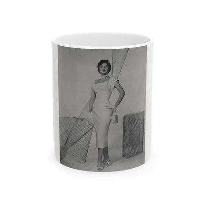 Carol Ohmart #58 - Page 1, Photo 2 of 4 Cropped from International Photographer Mag. June '55 (Vintage Female Icon) White Coffee Mug 11oz - Go Mug Yourself
