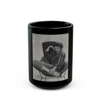 Carol Ohmart #60 - Page 1, Photo 4 of 4 Cropped from International Photographer Mag. June '55 (Vintage Female Icon) Black Coffee Mug 15oz - Go Mug Yourself