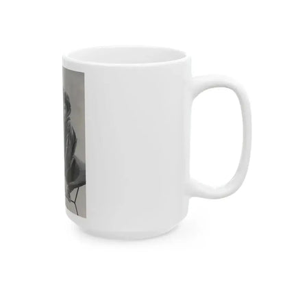 Carol Ohmart #60 - Page 1, Photo 4 of 4 Cropped from International Photographer Mag. June '55 (Vintage Female Icon) White Coffee Mug - Go Mug Yourself